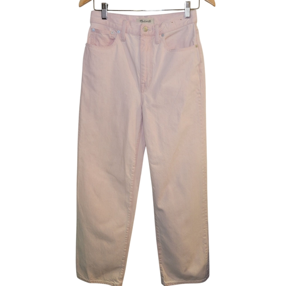 Madewell The Perfect Vintage Wide Leg Jean Women's Size 27 Light Pink